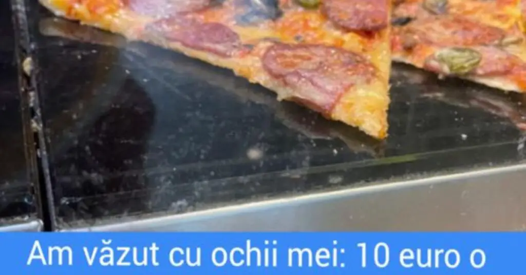 10 euro o felie de pizza pe Aeroportul Otopeni
